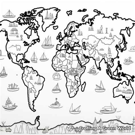 Image of the World Animated for Coloring 的图像结果