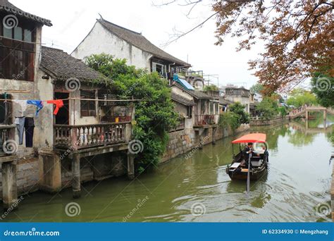 Fengjing Town at Night stock photo. Image of night, outside - 45323048