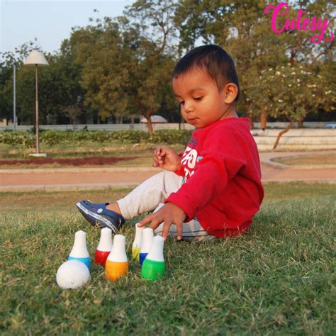 Wooden Mini Bowling Set by Cutesy India | Family Fun