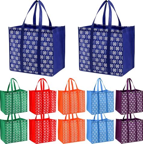 Amazon.com - XPCARE 6Pack Reusable Grocery Bags - Heavy Duty Reusable ...