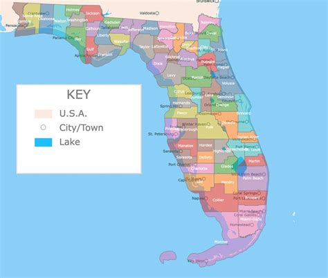 Florida County Map