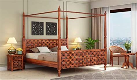 COBRA CRAFT Sheesham Solid Wood King Size Bed Without Storage Double ...