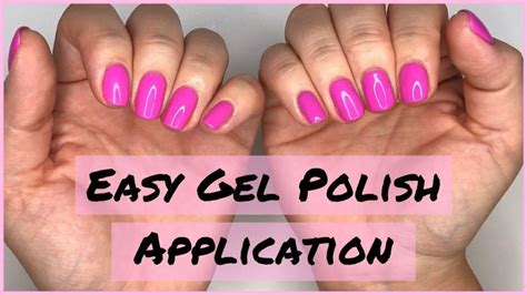 youtube how to apply gel nail polish