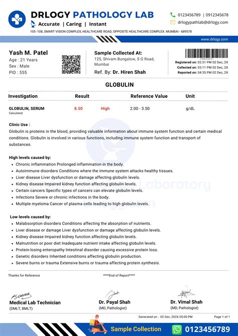 Globulin Test: Price, Purpose, Normal Range and Result | Drlogy