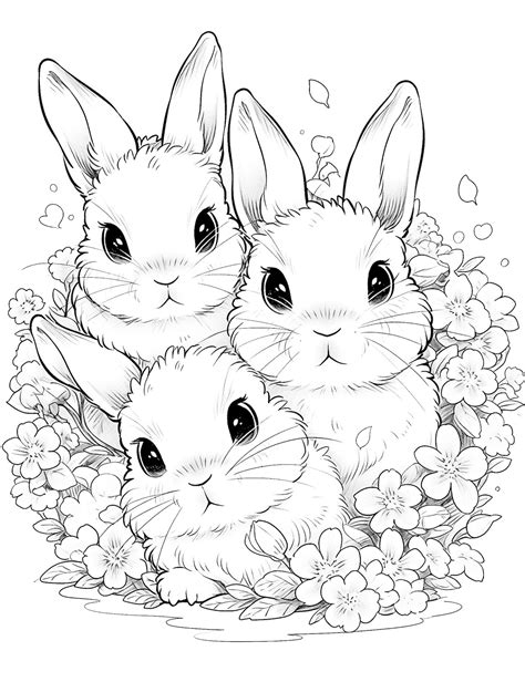 44 Cute Bunny Coloring Pages For Kids And Adults - Our Mindful Life