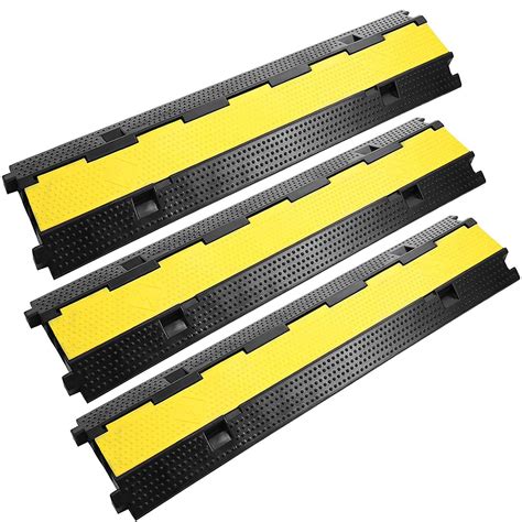 Reliancer 3 Pack Dual Channel Rubber Cable Protector Ramp 2 ...