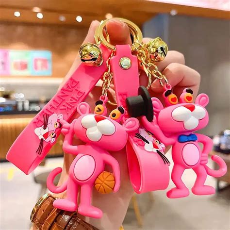 Penny Wise® Cute 3D Pink Panther Keychain Figure & Bag Charm | Comes ...