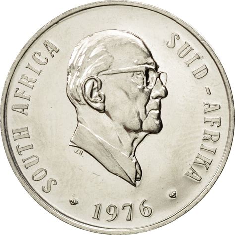 Fifty Cents 1976 Fouché, Coin from South Africa - Online Coin Club