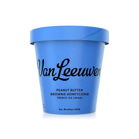 Van Leeuwen Peanut Butter Brownie Honeycomb Ice Cream 414ml - Spinneys UAE