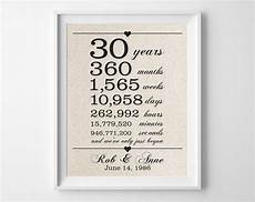 30 Year Wedding Anniversary Gift For by 30 Years Together 30th Anniversary Gift For Husband 30 Year Wedding Anniversary Gift For