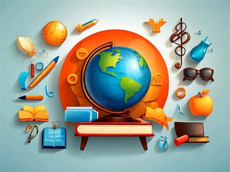 Educational icons and symbols education and learning | Premium AI ...