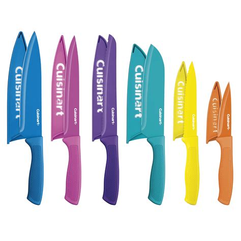 Cuisinart Ceramic Coated 12-Piece Knife Set with Blade Guards - Walmart.com