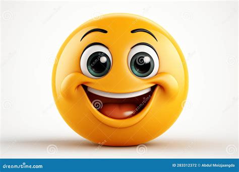 Cartoon Illustration of Large Smiley Face, Flat Design, Isolated on ...