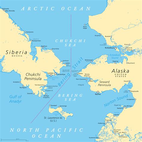 Alaska Sea Grant: Bering Strait map