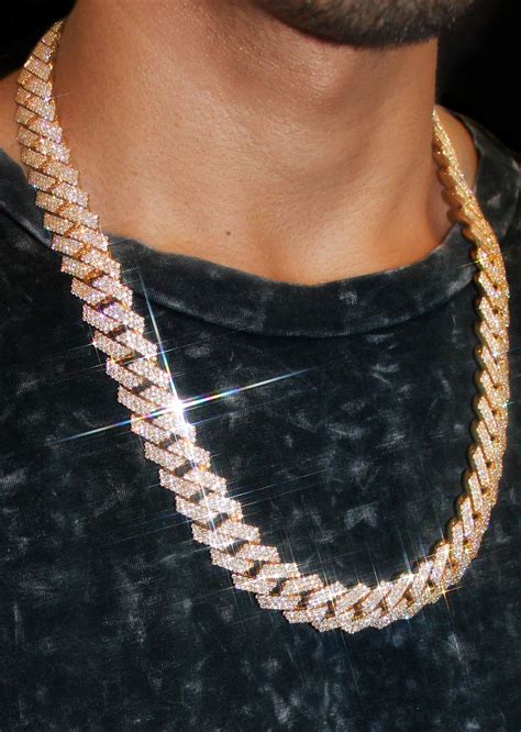 Diamond Miami Cuban Link Chain ( 17 MM ) – FrostNYC