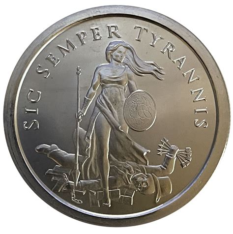 1 Ounce - Silver Bullet Silver Shield (Sic Semper Tyrannis) - United ...