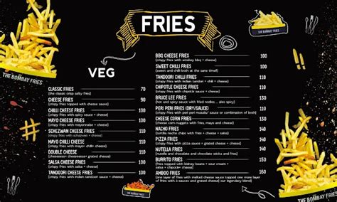 Menu of The Bombay Fries, Orion Mall, Navi Mumbai | January 2024 | Save 10%