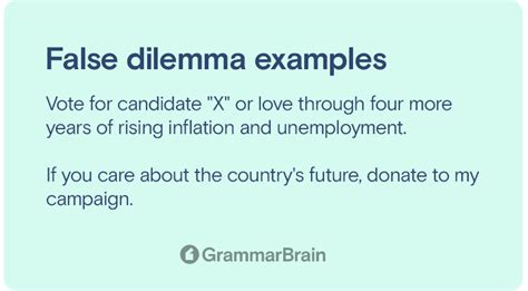 Image result for False Dilemma Examples