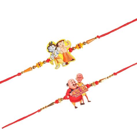 SG Creations Pack of 2 Cartoon Character Rakhi for Kids : Amazon.in ...