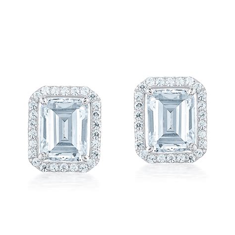 Emerald Cut Stud Earrings By Hyba Jewels – Hyba Jewels