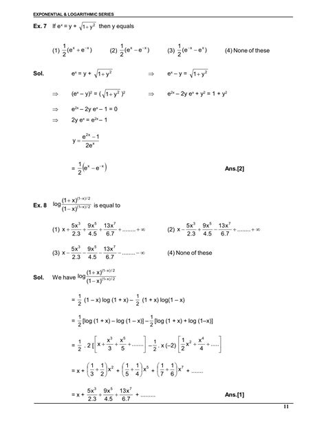 Exponential and Logarithmic Functions Notes for Class 12 & IIT JEE
