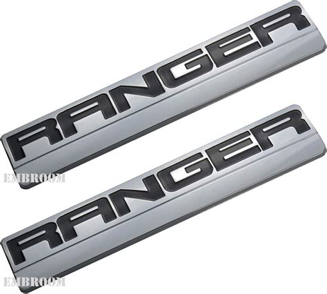 Buy 2pcs RANGER Emblems, 3D Badge Fender Decal Sticker Replacement for ...