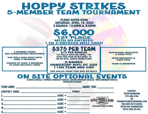 Team Tournament - Limited Open Play to VIP Only | Plano Super Bowl ...