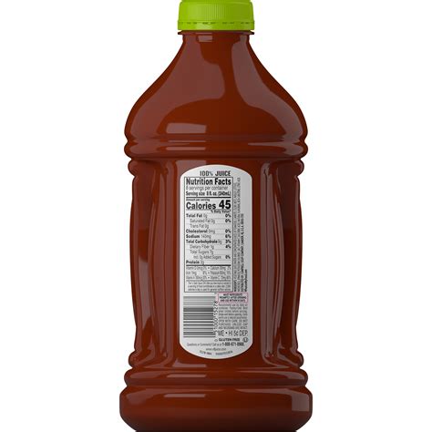 V8 Low Sodium Vegetable Juice Nutrition Facts | Besto Blog