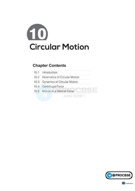 Circular Motion - Good book - 10 Circular Motion Chapter Contents 10 ...