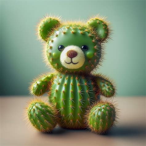 Teddy Bear, Cactus, Fantasy, Green Free Stock Photo - Public Domain ...