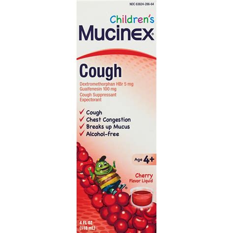 Mucinex Children's Expectorant Liquid Cherry, 4 OZ