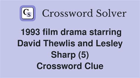 1993 film drama starring David Thewlis and Lesley Sharp (5) - Crossword ...
