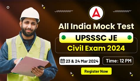 All India Mock Test For UPSSSC JE Exam 2024, Register Now