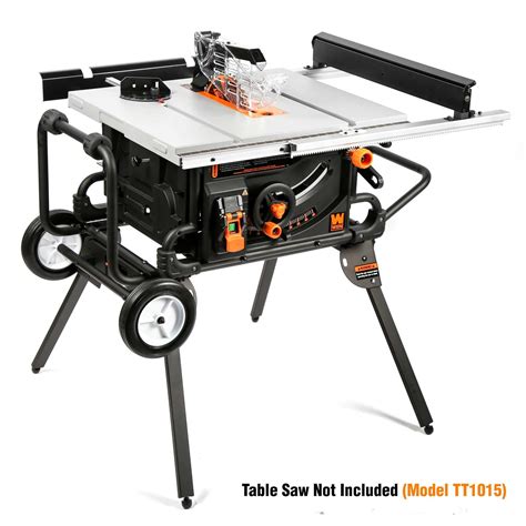 WEN Rolling Mobile Table Saw Stand for 10-Inch Industrial Benchtop ...
