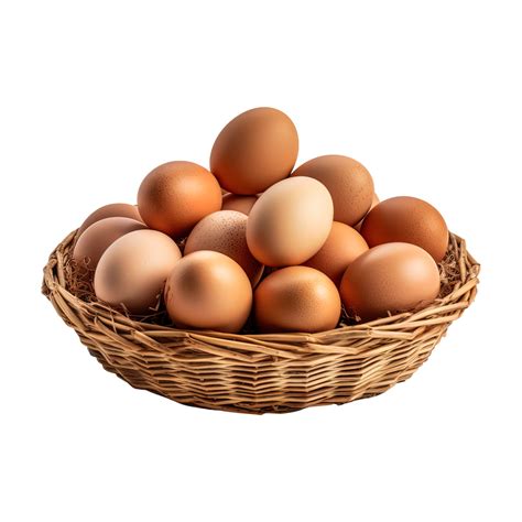 Eggs in basket isolated on transparent background. 24558854 PNG