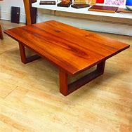 Image result for Coffee Table Wood Iron and Glass