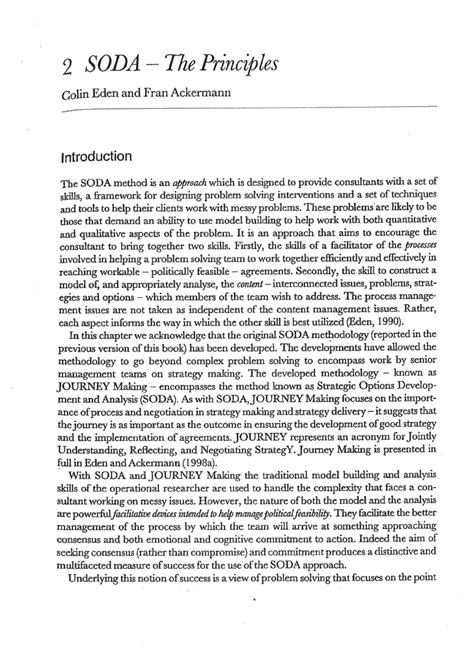 Image result for Problem Structuring Methods Soda