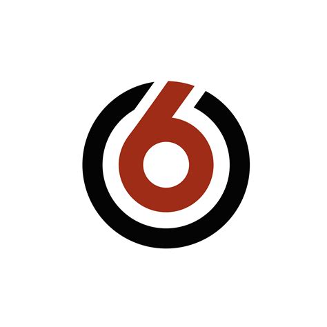 TV6 Lithuania Logo | Real Company | Number, Number 6 Logo