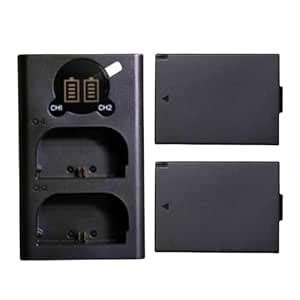 Camaura LP-E10 Dual Battery and Charger Combo Pack | Rechargeable ...