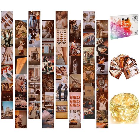 Retro Wall Collage Kit Aesthetic Pictures, Aesthetic Room Decor, Retro ...