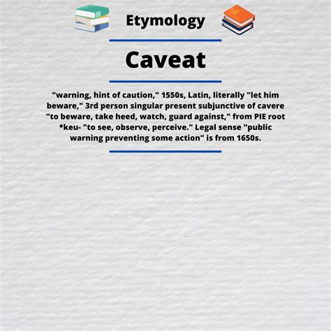 Caveat Definition