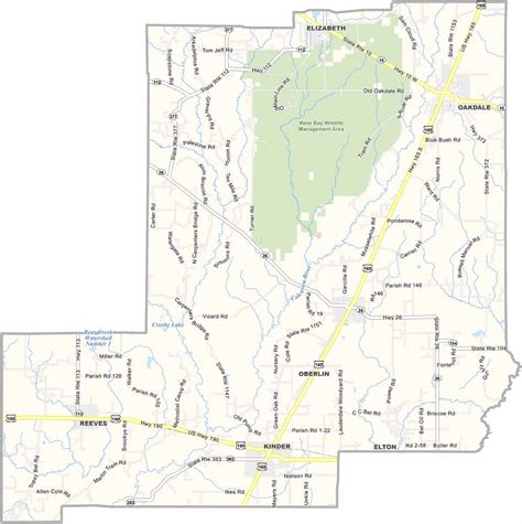 Louisiana Parish Map - US County Maps