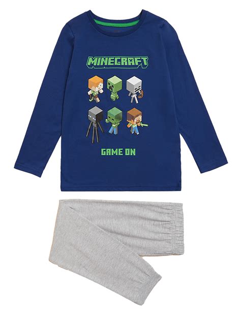 Buy Cotton Rich Minecraft™ Pyjamas at Marks & Spencer
