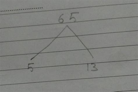 prime factors the numbers by the factor tree method. 65 - Brainly.in