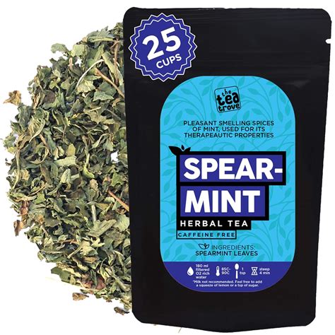 The Tea Trove Spearmint Tea Loose Leaf Help Cure Hormonal Acne Facial ...