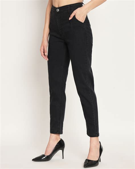 Buy Women's Black Slim Fit Jeans Online at Bewakoof