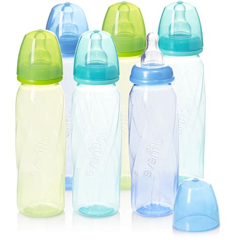 Evenflo Feeding Vented + BPA-Free Plastic Baby Bottles, 8oz, Teal/Blue ...