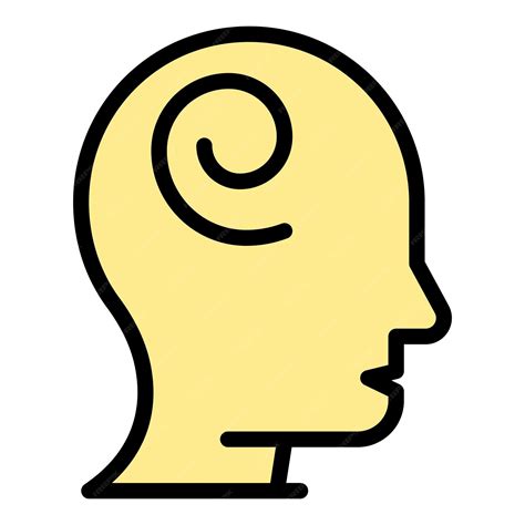 Premium Vector | Dizzy confused icon outline vector vertigo motion anxiety stress color flat