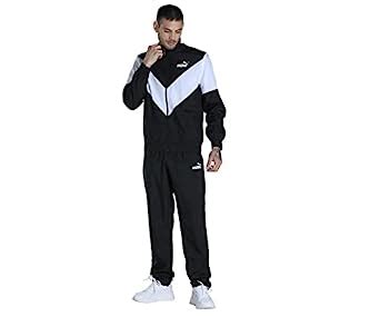 Puma Mens Woven Track Suit, Black, S (67085308) : Amazon.in: Fashion