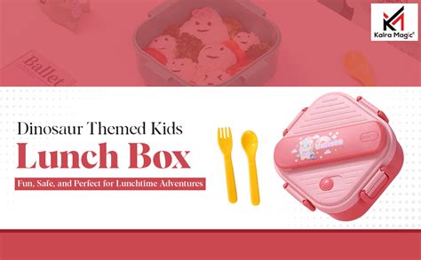 Buy KALRA MAGIC® Dinosaur Themed Kids Lunch Box | Leak-Proof BPA-Free ...